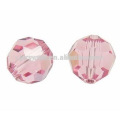 Flat round crystal glass beads,wholesale round glass beads